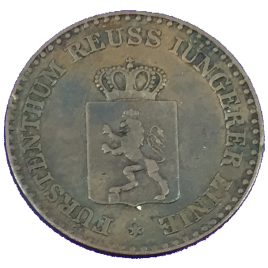 GERMANY REUSS – SCHLEIZ  1 PFENNIG 1850 (A) HEINRICH LXII 1818 – 1854