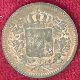 GERMANY BAYERN 1 PFENNIG 1850 MAXIMILIAN Ⅱ 1848-1864