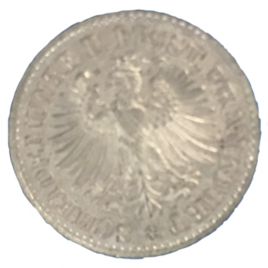 GERMANY FRANKFURT  3 KREUZER 1866 CROWNED EAGLE