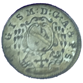 GERMANY SALZBURG  1 KREUZER 1755 SGISMUND Ⅲ 1753 – 1771