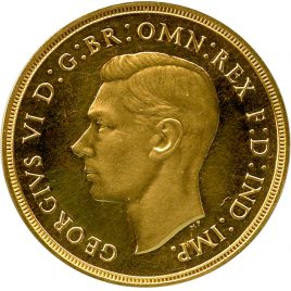 Great Britain George VI (1936-1952) 2Pounds 1937 Fr410 KM860 Spink4075 Proof UNC