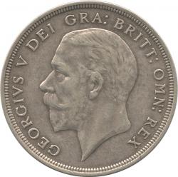 イギリス　クラウン銀貨　1934　ジョージ5世(1910-1936)　【特年・希少年号:発行枚数932枚】