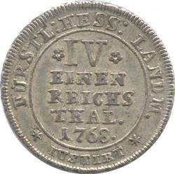 Germany Hessen-Cassel 1/4Taler 1768(F.U.)