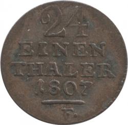 Germany Hessen-Cassel 1/24Taler 1807(F)