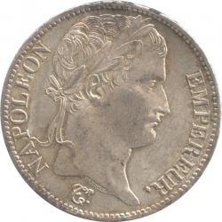 フランス　5フラン銀貨　1812(A)　ナポレオン1世(1804-1814・15)　準未使用～未使用品