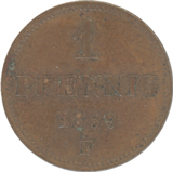 Germany Sachsen 1Pfenning 1859(F)